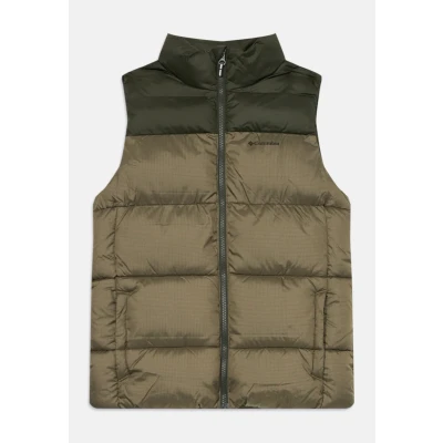 Image of Columbia Youth Puffect Vest, Puffer Vest Body Warmer, Stone Green/Greenscape, X Large