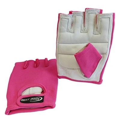 Image of Best Body Nutrition Power Glove Training Gloves, Unisex, Glove, Handschuh Pink/Weiß Größe L, Pink, Large