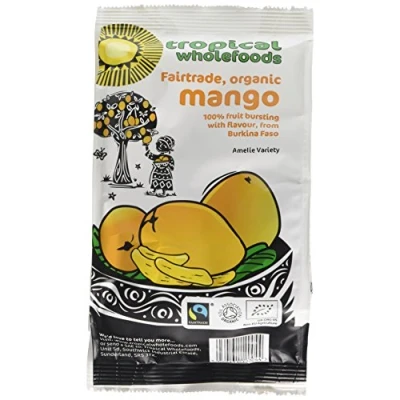 Image of Tropical Wholefoods Organic Dried Mango 100 g (Pack of 7)