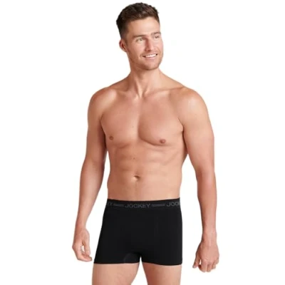 Image of Jockey® Everyday Seamfree™ Trunk 3 Pack, Black, S/M