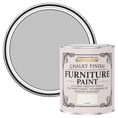 Image of Rust Oleum Off White Upcycled Furniture Paint in Chalky Finish Porcelain 750ml