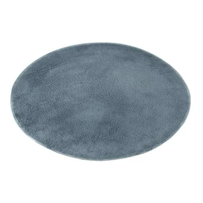 Image of Non Slip Round Drum Carpet Mat Blanket for Drummer Stage Performance (1.2m Gray)
