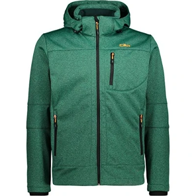 Image of CMP Softshell Jacket Mélange With Climaprotect Technology Wp 7.000 Men&#039;s Jacket, mens, 3A01787N M, Irish Mel. oil, 60