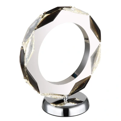 Image of Karilion Glass Table Lamp Chrome LED 4000K