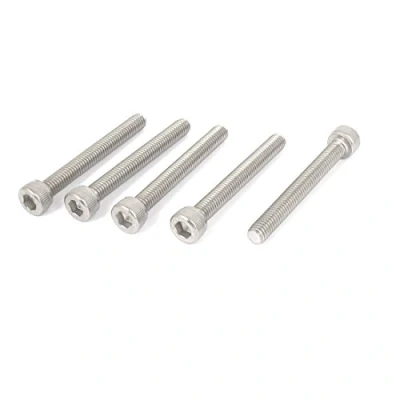 Image of Sourcingmap M6x50mm 304 Stainless Steel Hex Key Bolt Socket Head Cap Screws 5pcs