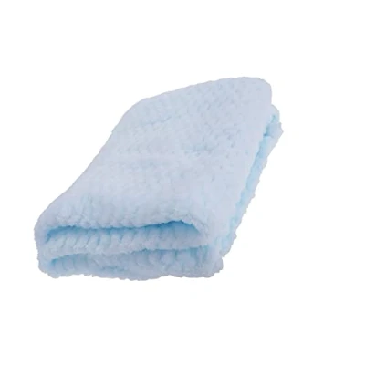 Image of KAV Baby Polyester Waffle Blanket for Girl/Boy Super Soft Plain Design Wrap Newborn Babies, Toddlers, Infants All Seasons Comfort 75x100 CM (Sky)
