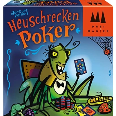 Image of Schmidt Spiele 40893 Locusts Poker Three Magicians Card Game, Multicoloured