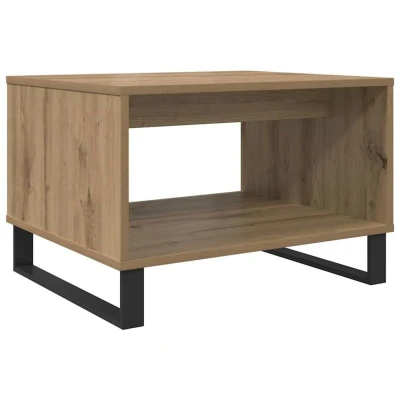 Image of vidaXL Coffee Table Artisan oak 60 x 50 40 cm Engineered wood
