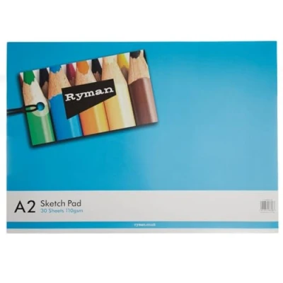 Image of Ryman Sketch Pad A2 100gsm 60 Pages 30 Sheets