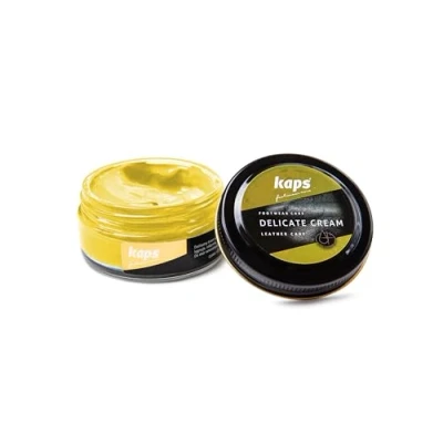 Image of Kaps Shoe Care Cream, Intensive Leather and Nourishing, Delicate (131 lemon)