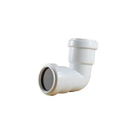 Image of Pushfit 32mm Waste Pipe 90 Degree Bend White Pack of 2