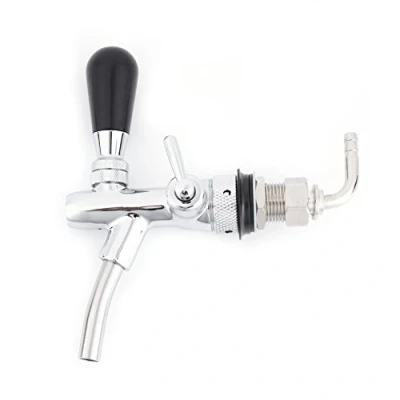 Image of Draft Faucet Beer Tap, Tap keg Faucet, Stainless Steel G5/8 Adjustable Shank Home Bar (Silver)