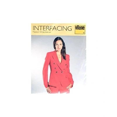 Image of Vilene Iron On Interlining Medium: 50 x 90cm: White