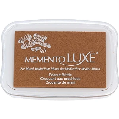 Image of Tsukineko Memento Luxe Mixed Media Ink Pad Peanut Brittle