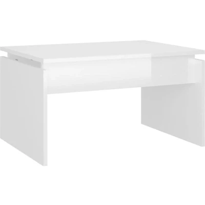 Image of vidaXL Coffee Table High Gloss White 68x50x38 cm Engineered Wood