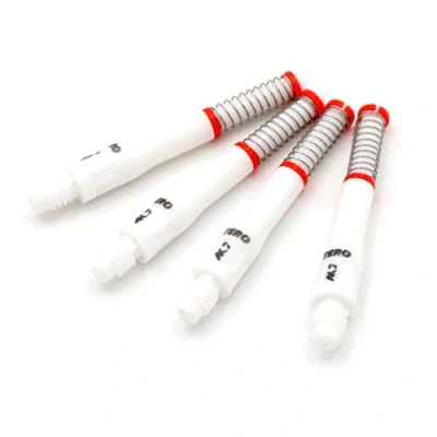 Image of CUESOUL TERO AK7 White Dart Stems Darts Shafts Built in Spring Telescopic,Set of 4 pcs M (CS AK7+2)