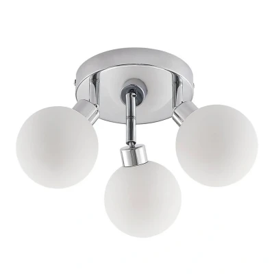 Image of Lindby Zaniba ceiling light, chrome, round
