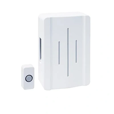Image of Greenbrook Hard Wired Ding Dong Door Bell Chime &amp; Push Kit White