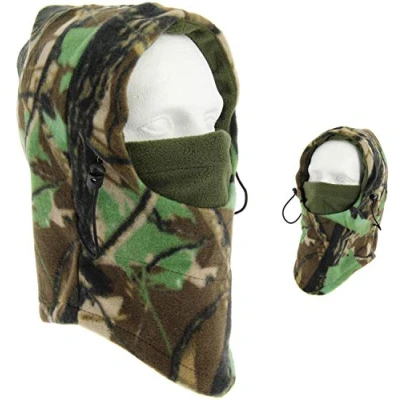 Image of DNA LEISURE Fully Fleeced Adjustable Camo Snood Neck Warmer Fishing Hunting Hat Scaff