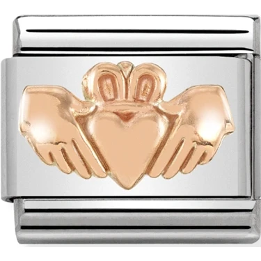 Image of Nomination Rose Gold Claddagh Charm