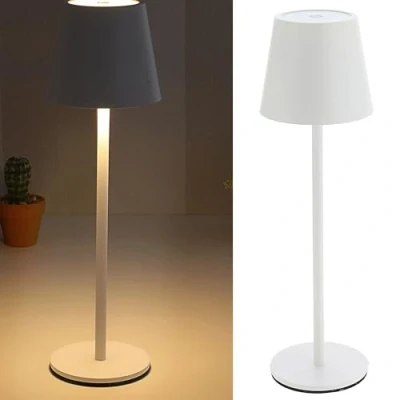 Image of Cepewa Table Lamp Touch Function Fully Dimmable 3 White Tones 11 x 37 cm 65 Lumen 56 LEDs USB Charging Cable (1 White)