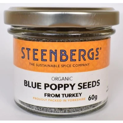 Image of Steenbergs Organic Blue Poppy Seeds 60g Standard Jar