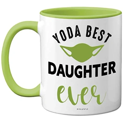 Image of Stuff4 Daughter Gifts, Yoda Best 11oz Ceramic Dishwasher Safe Coffee Mugs, Gifts for Daughter, Daughters from Mothers, Special