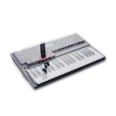 Image of Decksaver Cover for Korg Wavestate Super Durable Polycarbonate Protective lid in Smoked Clear Colour, Made The UK Producers&#039; Choice Unbeatable Protection