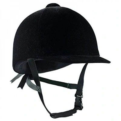 Image of Sport Tent Comfortable Equestrian Hat Helmet Velvet Horse Riding Hats Helmets (Black)