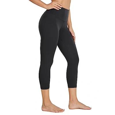 Image of CRZ Yoga Butterluxe 21&#039;&#039; High Waisted Capri Workout Leggings for Women Lounge Buttery Soft Pants Black 8