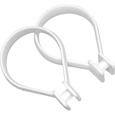 Image of Sealskin Shower Curtain Rings, White, 3 x 4.7 6.6 cm