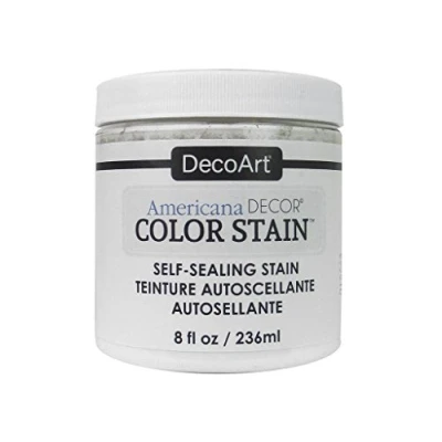 Image of DecoArt Americana Decor Color Stains 8oz White, 7.23 x 6.98 7.62 cm