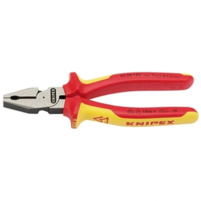 Image of Knipex 32015 180mm Fully InsulatedHigh Leverage Combination Pliers