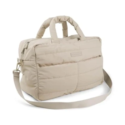 Image of Done by Deer Quilted Changing Bag Parent, sand, 41 x 21 H 29 cm