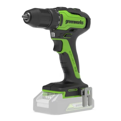 Image of Greenworks GD24DD35 Cordless Drill Driver with Brushless Motor, 0 1450rpm, 2 Gears, 35Nm Torque, WITHOUT 24V Battery &amp; Charger, 3 Year Guarantee