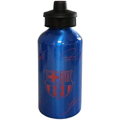 Image of Fc Barcelona Aluminium Sports Water Drinks Bottle Printed Signatures SG