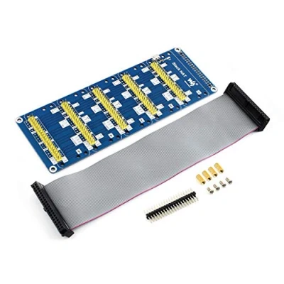 Image of Waveshare Raspberry Pi Stack HAT I/O Expansion Shield with 5 Sets 2x20 Connector Stacks Up to HATs At Once