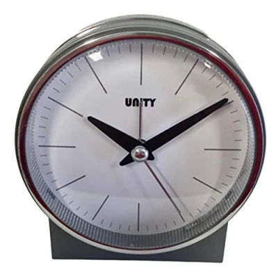 Image of Unity Bell Alarm Clock 49029, Silver, 10.5 x 6.5 cm