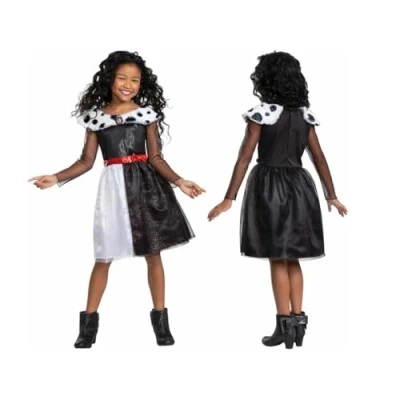 Image of DISGUISE 129709K EU 6 Cruella Classic (Eu) Dress Up Costume, Girls, 7 8