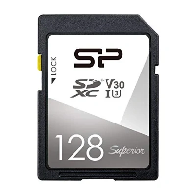 Image of Silicon Power 128GB UHS 1 U3 V30 Superior SDXC Memory Card