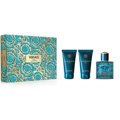 Image of Versace Eros Gift Set 50ml EDP + Shower Gel Aftershave Balm