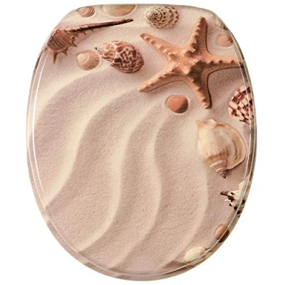 Image of Sanilo Soft Close Toilet Seat, Wide Choice of New Seats, Stable Hinges, Easy to Mount (Sanibel)