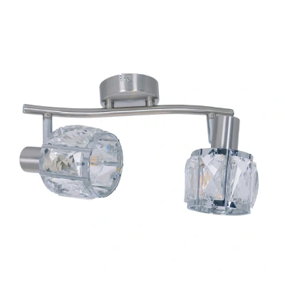 Image of Josefa Twin Ceiling Spotlight Steel Blank 1xE14 3000K