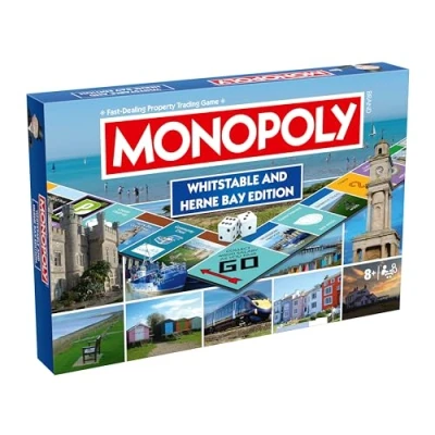 Image of Winning Moves Whitstable and Herne Bay Regional Monopoly Board Game