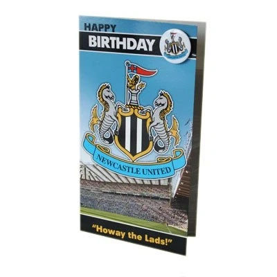 Image of Newcastle United F.C. Birthday Card &amp; Badge