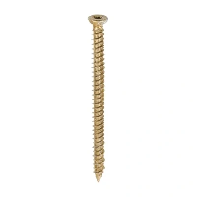 Image of TIMCO ZYP Multi Fix Concrete Screw 7.5 x 100 Yellow Box of