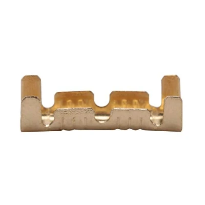 Image of U shaped Wiring Terminal, Brass 100pcs Docking Connector Line Pressing Button Quick Terminals 0.5 1.5mm Square