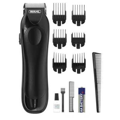 Image of Wahl Mini Pro Cordless Trimmer, Men’s Beard Hair Trimmers for Men, Stubble Trimming, Battery Powered, Lightweight, Male Grooming Set, Facial Care Kit