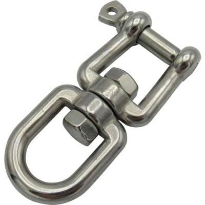 Image of Jaw Eye Swivel Shackle Stainless Steel 6MM (Marine Boat Sailing Pin 938KG)