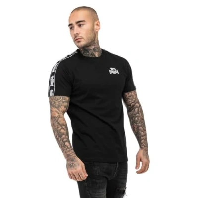 Image of Lonsdale Men&#039;s brindister T Shrit, Black/White, XL